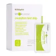 Hvit eske med Babyplan Smile Reader ovulation test strip og en grønn og hvit enkeltpakket test foran